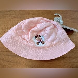 Minnie Mouse Seasonal Homestead Pink Bucket Hat -NWT